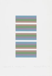Bridget Riley Intervals 3 – Orange/Blue by Bridget Riley at Clifton Gallery