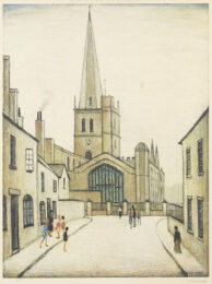 Burford Church by L. S. Lowry at Clifton Gallery