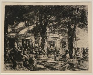 Kellergarten in Rosenheim by Max Liebermann at Chicago Fine Prints