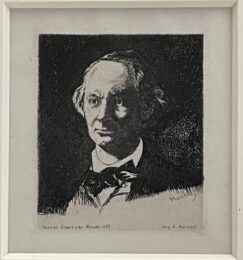 Portrait of Charles Baudelaire by Edouard Manet at Chicago Fine Prints