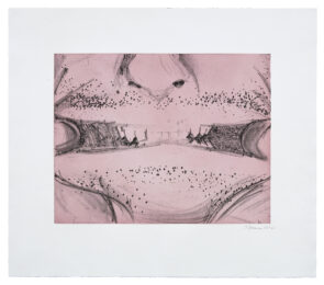 Soft Ground Etching – Rose by Bruce Nauman at Gemini G.E.L. at Joni Moisant Weyl