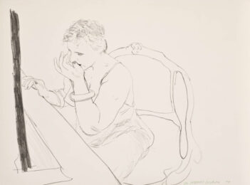 David Hockney Celia Adjusting Her Eyelash by David Hockney at Clifton Gallery