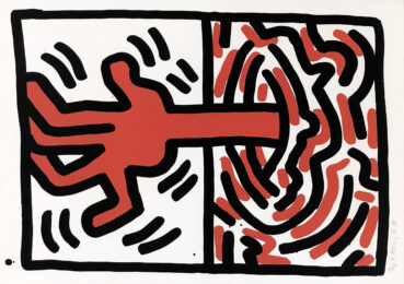 Ludo, Plate 5 (Hand signed Lithograph) by Keith Haring at GallArt.com