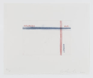Melrose, Market, from Los Francisco San Angeles by Ed Ruscha at Leslie Sacks Gallery