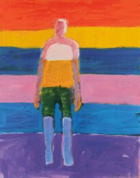 Person with Colors by Katherine Bradford at Clifton Gallery