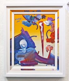 Sage Abstract (Custom framed original painting) by Peter Max at GallArt.com