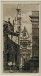 Saint Etienne du Mond, Paris by Charles Meryon at Chicago Fine Prints