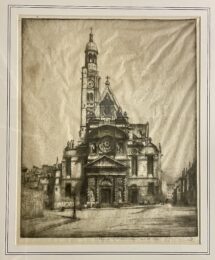 Saint Etienne du Mond, Paris by George Taylor Plowman at Chicago Fine Prints