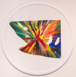 Shark spin painting by Damien Hirst at Dellasposa