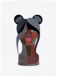 Style Variation 2 (Space Buns) by Derrick Adams at Leslie Sacks Gallery