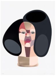 Style Variation 4 (Side Part) by Derrick Adams at Leslie Sacks Gallery
