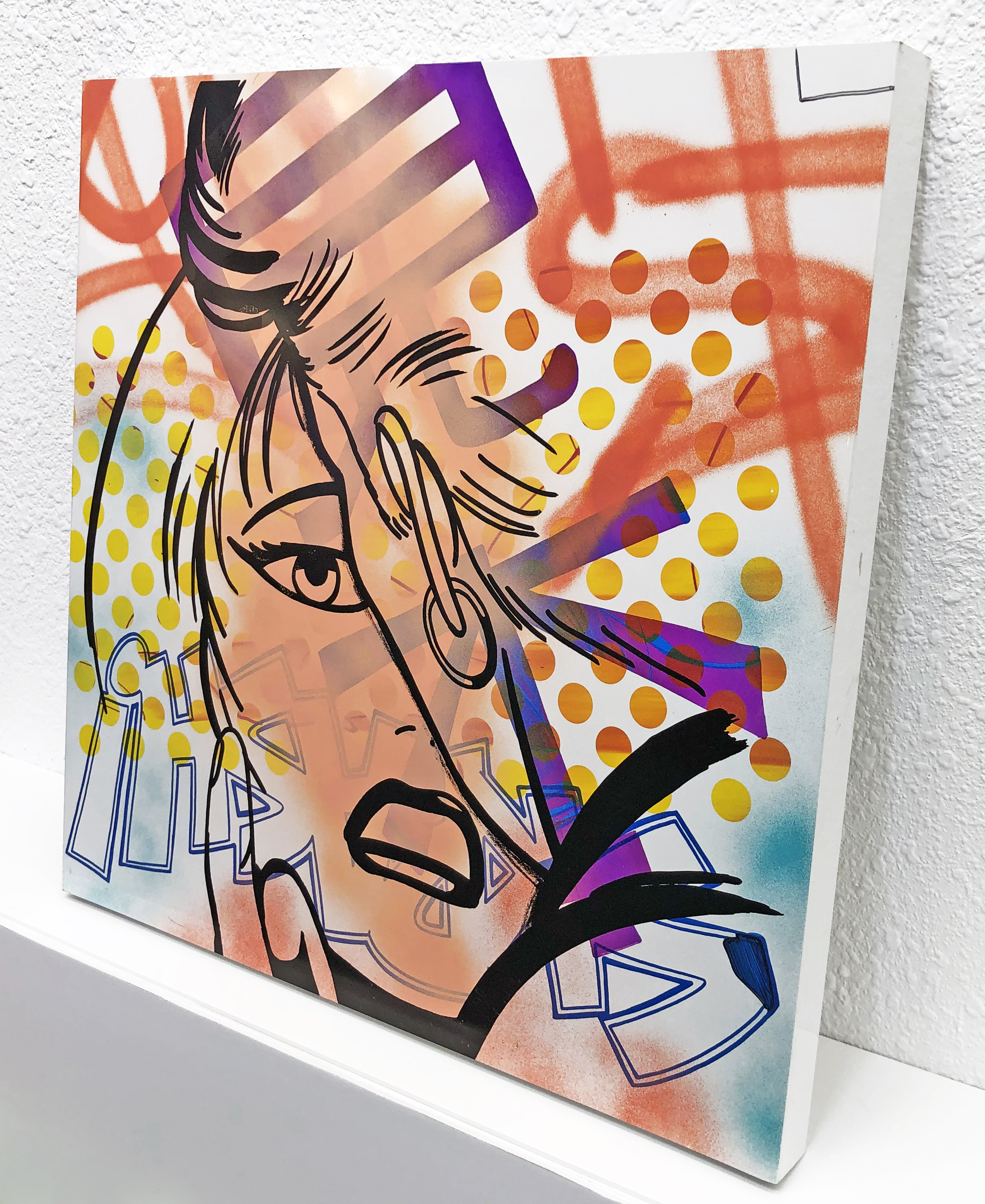 Untitled (Original Painting on Metal) by John 