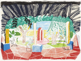 Views of Hotel Well I, from Moving Focus by David Hockney at Leslie Sacks Gallery