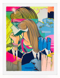 Bound 2 (framed hand embellished screen print) by Jordan Nickel (Pose) at GallArt.com