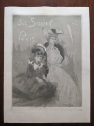 Carte adresse Sagot 1904 by Jacques Villon at Sylvan Cole Gallery