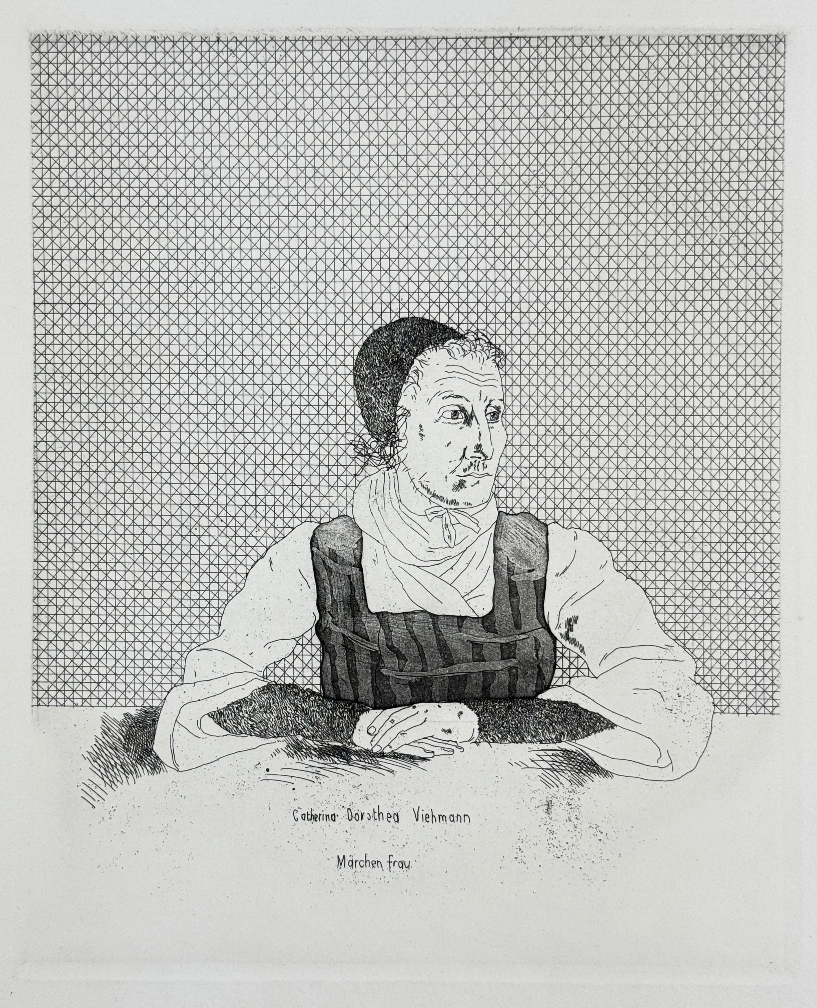 Catherine Dorothea Viehmann (Six Fairy Tales from the Brothers Grimm) by David Hockney