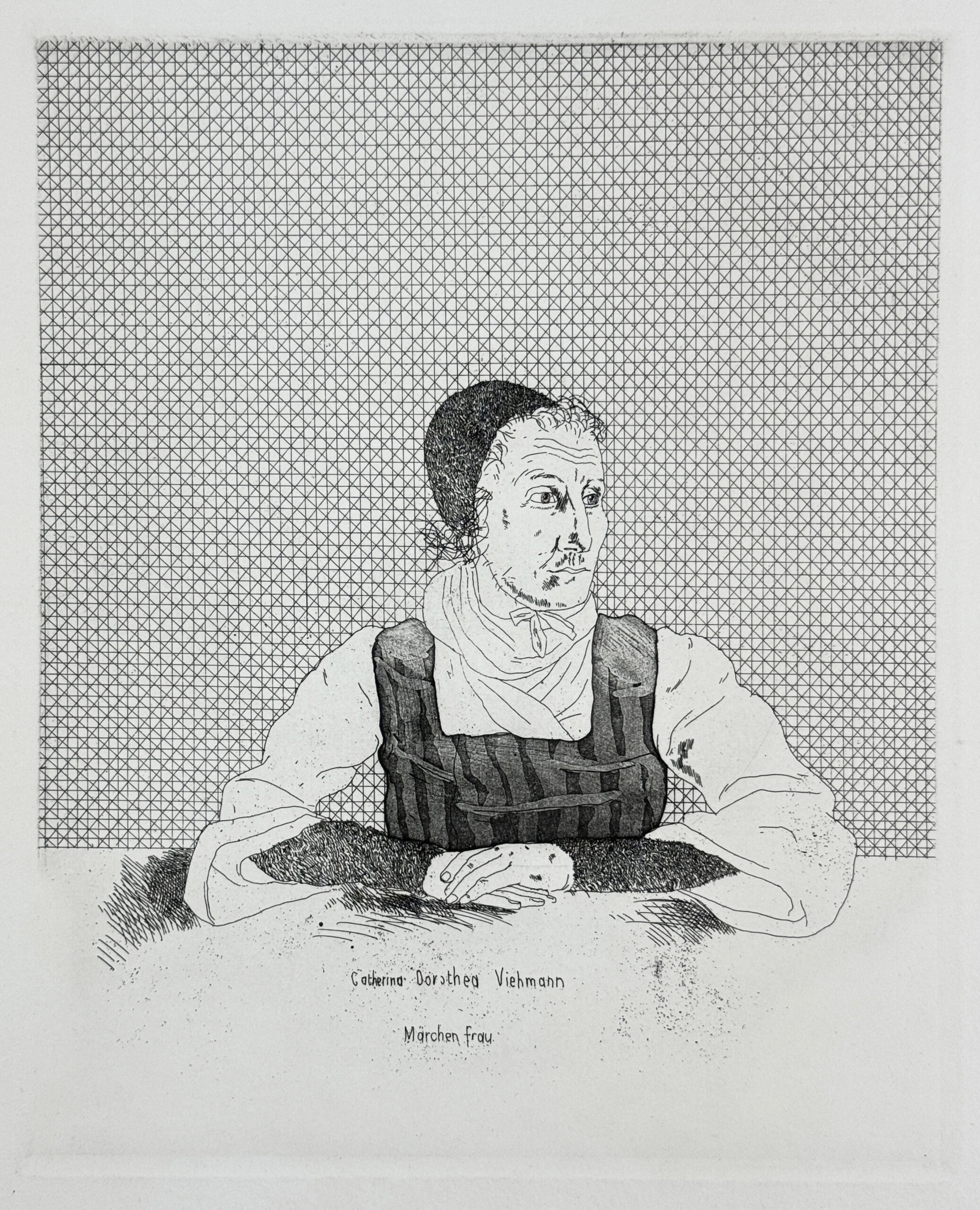 Catherine Dorothea Viehmann (Six Fairy Tales from the Brothers Grimm) by David Hockney