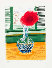 David Hockney No 281 My Window iPad Drawing by David Hockney at Clifton Gallery
