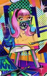 Easel (lenticular print) by Jordan Nickel (Pose) at GallArt.com