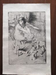 Les Poupées de Minne by Jacques Villon at Sylvan Cole Gallery