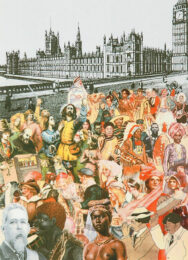 Peter Blake World Tour: Multi-Ethnic Crowd by Peter Blake at Clifton Gallery