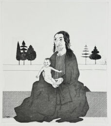 The Enchantress with the baby Rapunzel (Six Fairy Tales from the Brothers Grimm) by David Hockney at Petersburg Press