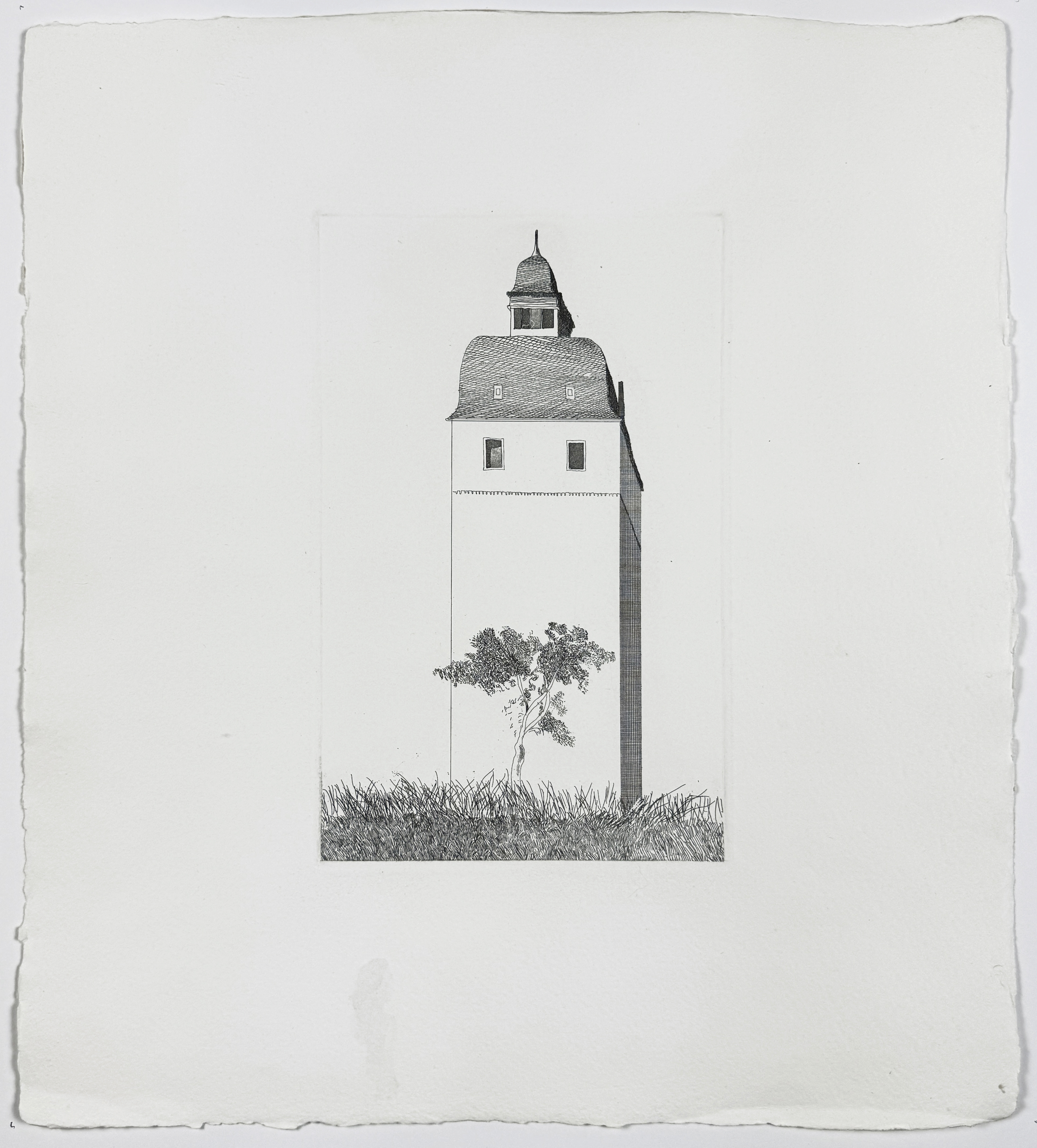 The bell tower (Six Fairy Tales from the Brothers Grimm) by David Hockney