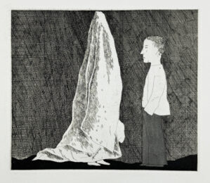 The sexton disguised as a ghost (Six Fairy Tales from the Brothers Grimm) by David Hockney at Petersburg Press