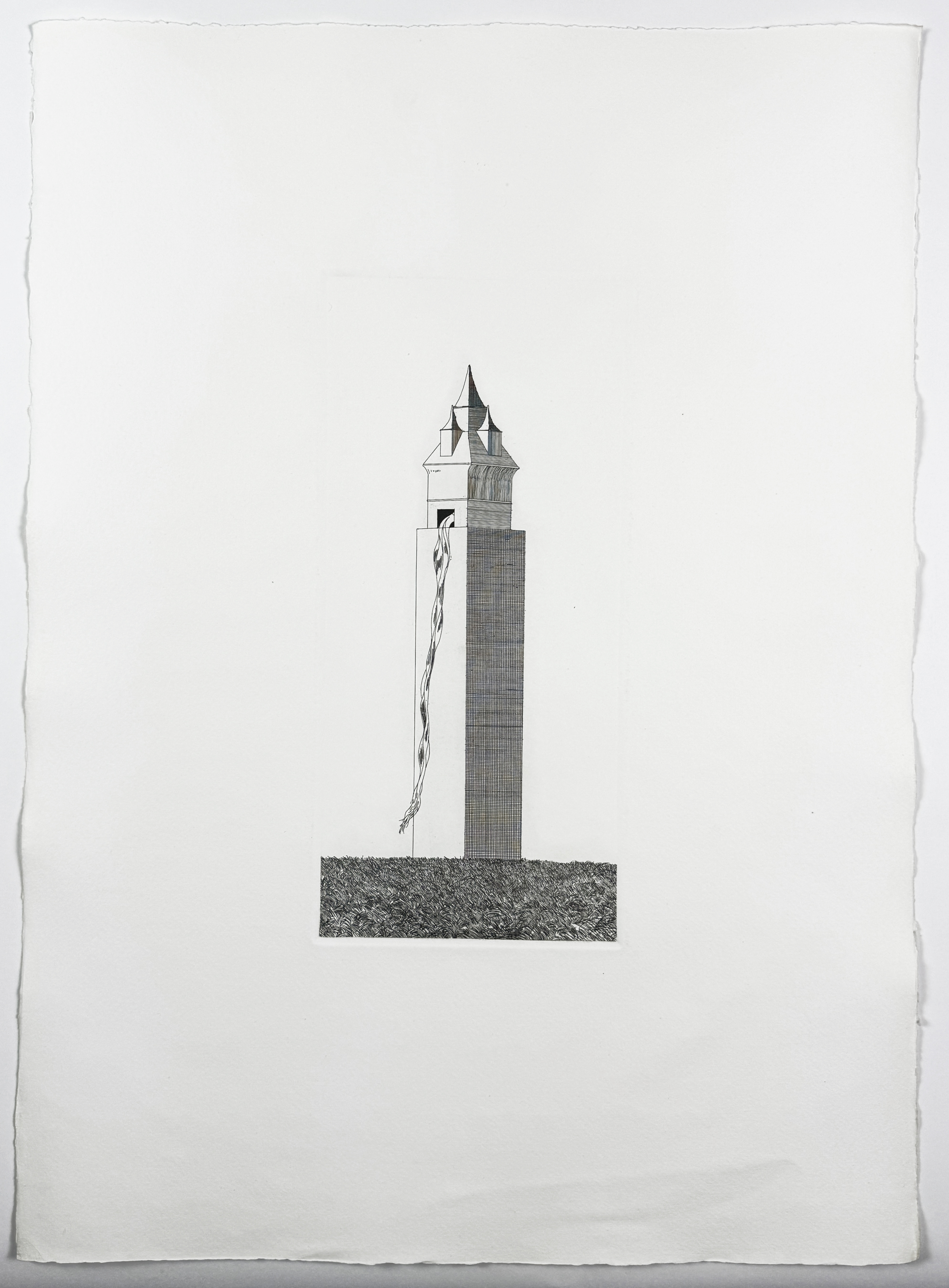 The tower had one window (Six Fairy Tales from the Brothers Grimm) by David Hockney