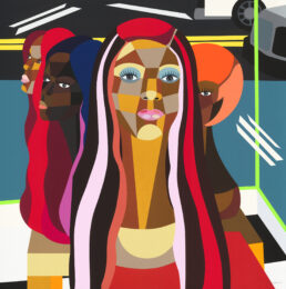 Where My Girls At? by Derrick Adams at Tandem Press (IFPDA)