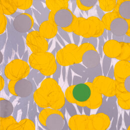 Yellow Mimosa with Green by Donald Sultan at Michael Lisi/Contemporary Art