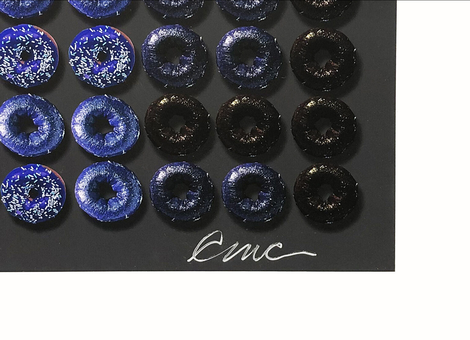 Groucho (Marx) Donuts, one of a kind and hand signed by Candice CMC