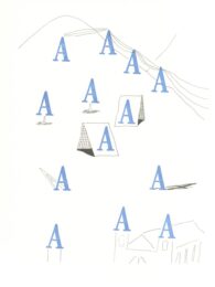 ‘A’ from ‘Hockney’s Alphabet’ by David Hockney at Dovehouse Contemporary