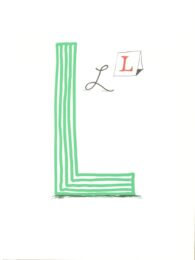 ‘L’ from ‘Hockney’s Alphabet’ by David Hockney at Dovehouse Contemporary