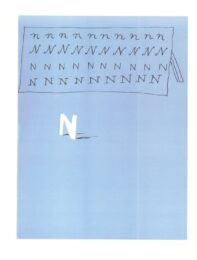 ‘N’ from ‘Hockney’s Alphabet’ by David Hockney at Dovehouse Contemporary