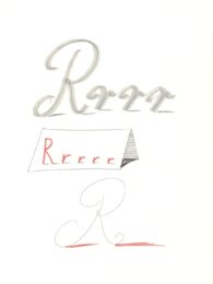 ‘R’ from ‘Hockney’s Alphabet’ by David Hockney at Dovehouse Contemporary