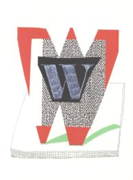 ‘W’ from ‘Hockney’s Alphabet’ by David Hockney at Dovehouse Contemporary