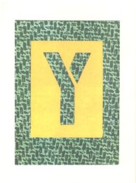‘Y’ from ‘Hockney’s Alphabet’ by David Hockney at Dovehouse Contemporary