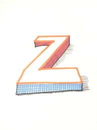 ‘Z’ from ‘Hockney’s Alphabet’ by David Hockney at Dovehouse Contemporary