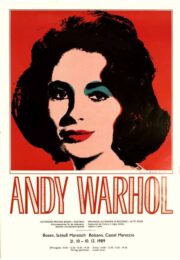 Elizabeth Taylor Exhibition Original Vintage Art Poster by Andy Warhol at Dovehouse Contemporary