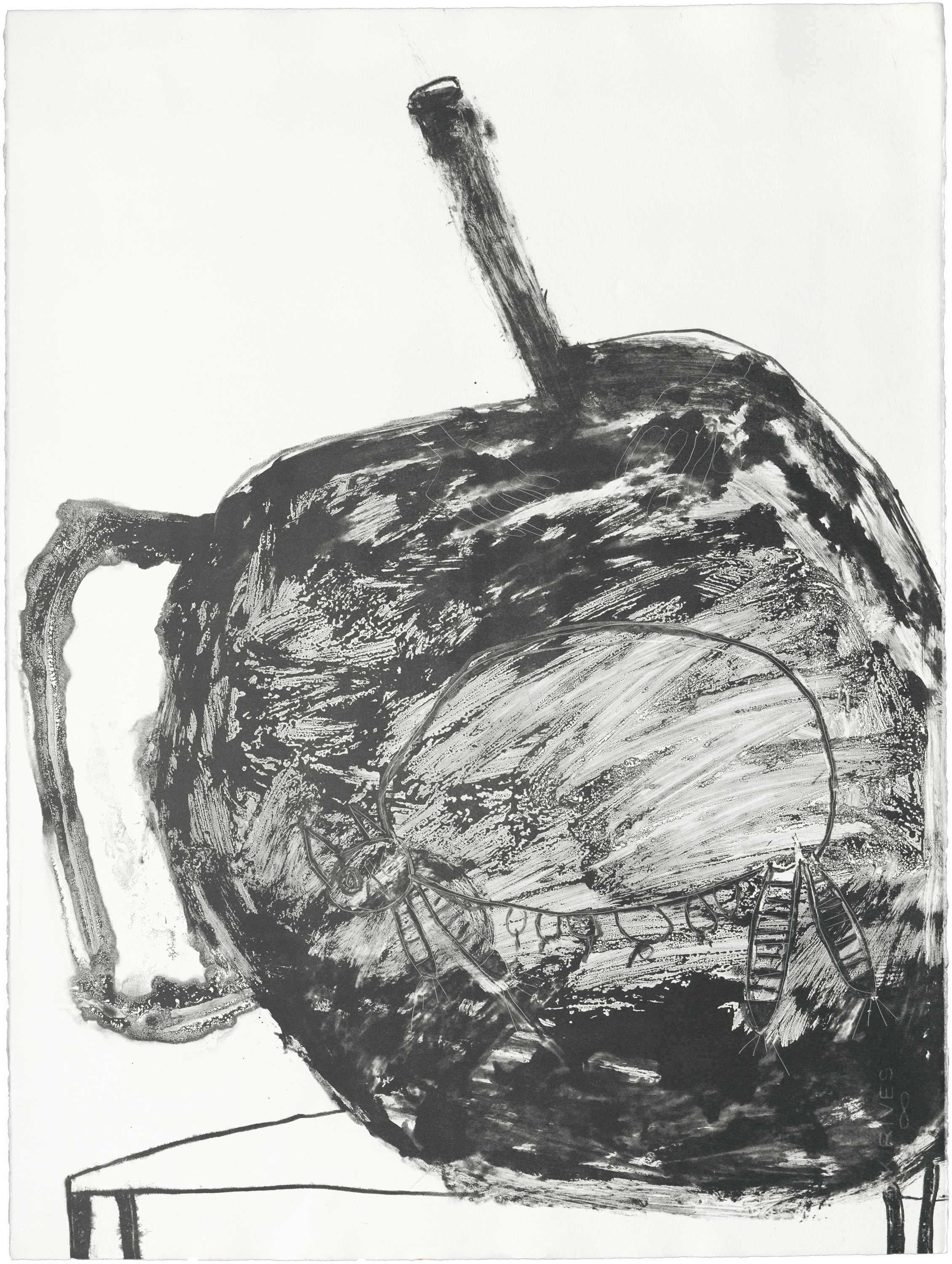 Female Cat In A Teapot by Patricia Douthwaite