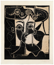 Grand tête de femme au chapeau orné by Pablo Picasso at John Szoke Gallery