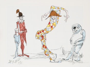 Harlequin 1 by Ralph Steadman at peacock: a workshop for art