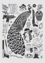 Peacock Print by Mike Giant at peacock: a workshop for art