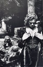 Pere Lachaise, Tomb of Talma, Paris , 1978 by Helmut Newton at Dovehouse Contemporary