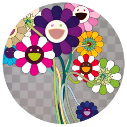 Purple Flowers in a Bouquet by Takashi Murakami at Dovehouse Contemporary