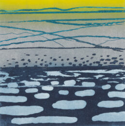 Sea Ice – Lancaster Sound by Barbara Rae RA RSA at peacock: a workshop for art