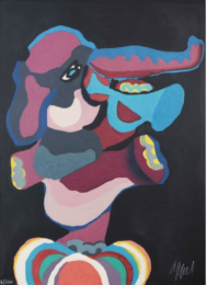 Seeing you walk is a huge event by Karel Appel at Epicentrum Art Gallery