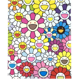 Small Flowers Painting: Pink, Purple and Many Other Colors by Takashi Murakami at Dovehouse Contemporary