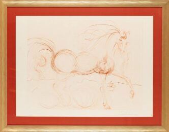 The White Stallion (Homage to the horse) by Salvador Dalí at Epicentrum Art Gallery